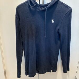 Waffle cotton hoodie